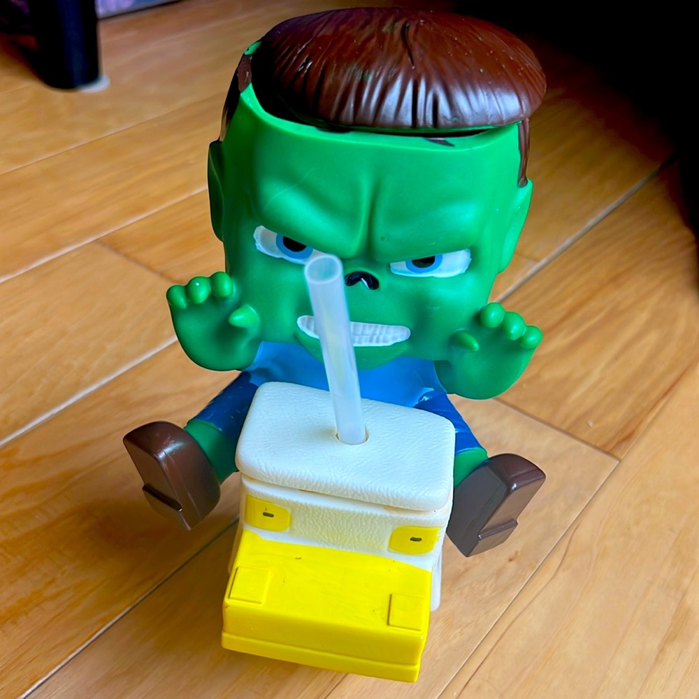 Minecraft Movie Chicken Jockey Zombie Popcorn Bucket Used Good Condition